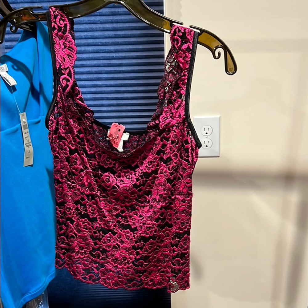 Cache Pink Lace Camisole